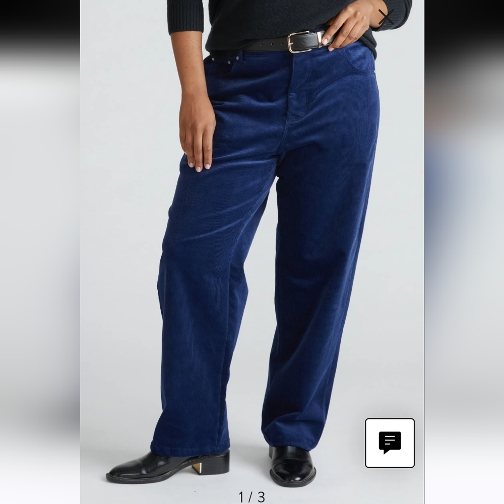 Universal Standard Cassidy High Rise Straight Corduroy Pants Size 8